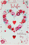 Wonderful Wife Large Valentine's Day Card Lovely Verse