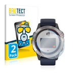brotect 2-Pack Screen Protector Anti-Glare compatible with Garmin quatix 6 Screen Protector Matte, Anti-Fingerprint Protection Film