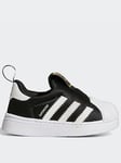 adidas Originals Superstar 360 Shoes, Black/White, Size 7 Younger