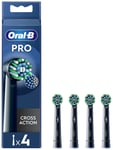 Oral-B Pro Black Electric Toothbrush Heads - 4 Pack