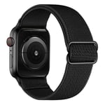 Elastiskt Nylonarmband Apple Watch Ultra 2 49mm Svart