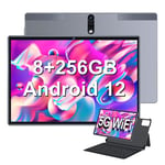 Tablette Tactile S18(WiFi) 10,36 Pouces Android 12, 8 Go RAM + 256 Go ROM-1 To Extensible Octa-Core Tablette Avec WiFi-6 7000mAh Gris