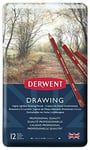 Derwent Coloured Drawing Pencils, Set of 12, Professional Quality, 700671 - Mul