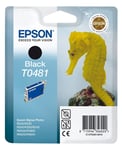 Genuine Epson Seahorse T0481 Black Ink cartridge T048140 Photo R300 RX620 RX640
