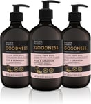 Baylis & Harding Goodness Rose & Geranium Natural Hand Wash 500ml, (Pack of 3) 