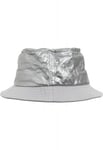 Urban Classics Silvrig Crinkled Paper Bucket Hat