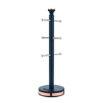 Tower T826132MNB Cavaletto Mug Tree , Midnight Blue and Rose Gold