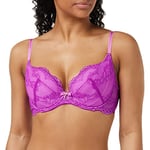 Gossard Women's Superboost Lace Padded Plunge Bra, Orchid, 32J