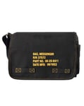 Rothco Heavyweight Canvas Classic Messenger Bag With Military Stencil (Svart, One Size) Size Svart
