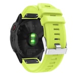 Garmin Fenix 6 stylish silicone watch band - Light Green Grön