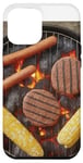 Coque pour iPhone 15 Pro Max Barbecue amusant pour les amateurs de viande Hot Dogs