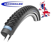 2 X Schwalbe Marathon Plus MTB Bike Cycle Tyres 26 x 2.10  Black Reflective