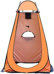 Soft Secco Portable Dressing Tents, Outdoor Bathing Tents, Outdoor Toilets, Light and Strong and Easy to Carry Tents, rain shelter for Camping & Beach (Orange,1.21.21.9m)