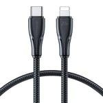 Joyroom USB-C Till Lightning 20W Kabel 0.25 m - Svart - TheMobileStore Lightning Kablar
