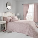 Serene Blossom Blush Bedspread pink