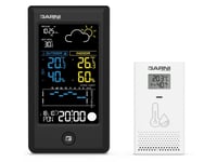 Garni 615B Precise, Svart, Vit, Inomhusbarometer, Inomhushygrometer, Inomhustermometer, Utomhusbarometer, Utomhushygrometer,..., Barometer, Hygrometer, Termometer, 10 - 99%, 10 - 99%, 2%