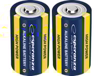 Esperanza Ezb107 Esperanza Alkaliska Batterier Lr14 C 2St Blister