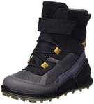 ECCO Biom K2 Mid-Cut Boot, Multicolor Magnet Black, 3.5 UK