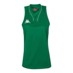Kappa - Maillot Basket Caira pour Femme - Vert - Taille XS