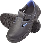 LAHTI PRO Sandales de sécurité pour Homme SB Fo SRC L30609 Psa-Kat. Antidérapant, Chaussures, Noir/Bleu, 41 EU