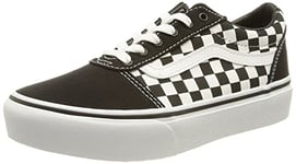 Vans Ward Platform Baskets, (Checkerboard) Black/White, 31 EU