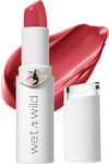 Lipstick by Wet N Wild Mega Last High-Shine Lipstick Lip Color Makeup, Pink Red