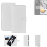 Protective cover for Realme 11 Pro+ Wallet Case white flipcover flipcase