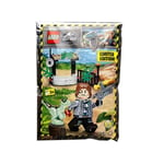 LEGO Jurassic World Rainn Delacourt Minifigure with Raptor Foil Pack Set 122224