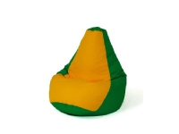 Sako väska pouffe Päron grön-gul XXL 140 x 100 cm