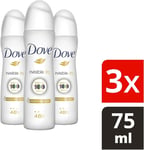 Dove Invisible Dry Deodorant Antiperspirant For Men And Women 75 Ml Pack of 3