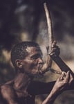 Smoking Bushman Poster, Storlek 21x30 cm 30x40 cm