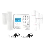 Kit Alarme Maison connectée sans Fil WiFi Box Internet et GSM Futura Blanche Smart Life- lifebox - kit3