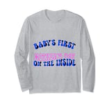 Baby's First Mother's Day On The Inside , Pregnant Mom Mommy Long Sleeve T-Shirt