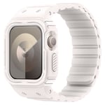 Dux Ducis OA Series - Apple Watch 9/8/7/6/5/4/3/2/1/SE 41/40/38mm Magentisk silikon armband med fodral Starlight