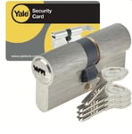 Barillet cylindre sécurité porte 30 x 30 MM 4 clés 6 goupilles anti perçage croc