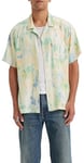 Levi's Men's The Sunset Camp Shirt, Asher Ice Dye Icelandic Poppy, XL