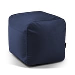 Plus 50 Barcelona sittpuff sammet OEKO-TEX ® (Färg: Navy)