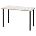 IKEA - LAGKAPTEN / ADILS Työpöytä, Valkoinen antrasiitti/musta, 120x60 cm