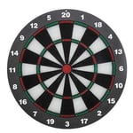 LHQ-HQ Dart Board 16.4 Inch with 6 Rubber Safety Tip Darts Dartboard Game Set Office Relaxing Sport Family Leisure Time