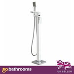 Floor standing Bath Filler Bath Shower Mixer Tap Chrome | Freestanding Baths