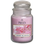Price's - Cherry Blossom Large Jar Candle - Sweet, Delicious, Quality Fragrance - Long Lasting Scent - Up to 150 Hour Burn Time