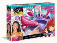 Clementoni Crazy Chic : Unghie Scintillanti, Nagellacksset för barn, 6 År, Batterier krävs, Plast, Multifärg