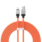 Baseus USB-A Till Lightning Kabel 2m CoolPlay - Orange - TheMobileStore Lightning Kablar