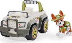 Paw Patrol, Tracker’S Jungle Cruiser Vehicle with Collectible Figure, for Kids A
