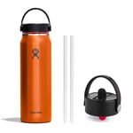 Hydro Flask Lightweight Wide Mouth Trail Series™ + Straw Cap, 946 ml (32oz), Jasper