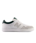 New Balance Mens 480 Leather Mesh Lace Up Trainers in White Leather (archived) - Size UK 6