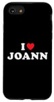 Coque pour iPhone SE (2020) / 7 / 8 Cadeau de Joann avec inscription « I Heart Joann I Love Joann »