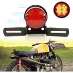 Motorcykel Bakljus 30 LED Integrerad Nummerplåt Bakbromslampa för Cafe Racer Chopper Bobber Street Bike Scooter Cruiser ATV Off-Road