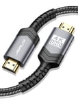 4K HDMI Cable, JSAUX 2M HDMI 2.0 Cable Ultral High Speed 18Gbps Lead Cord Support 3D, Video 4K@60Hz, UHD 2160P, HD 1080P, Ethernet Compatible with Fire TV, Apple TV, PlayStation PS4 PS3 PC - Grey