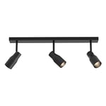 Astro Apollo Triple Bar Dimmable Indoor Spotlight (Matt Black), GU10 LED Lamp, Designed in Britain - 1422008-3 Years Guarantee